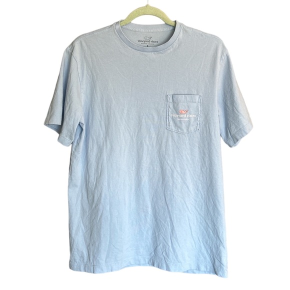 T-Shirt Enfant Baleine Avec Poche Casque Vineyard Vines Youth Whale Helmet Pocket T Shirt White